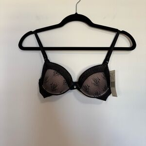 Elle Macpherson Mesmerise Padded Black Lace Bra 32B